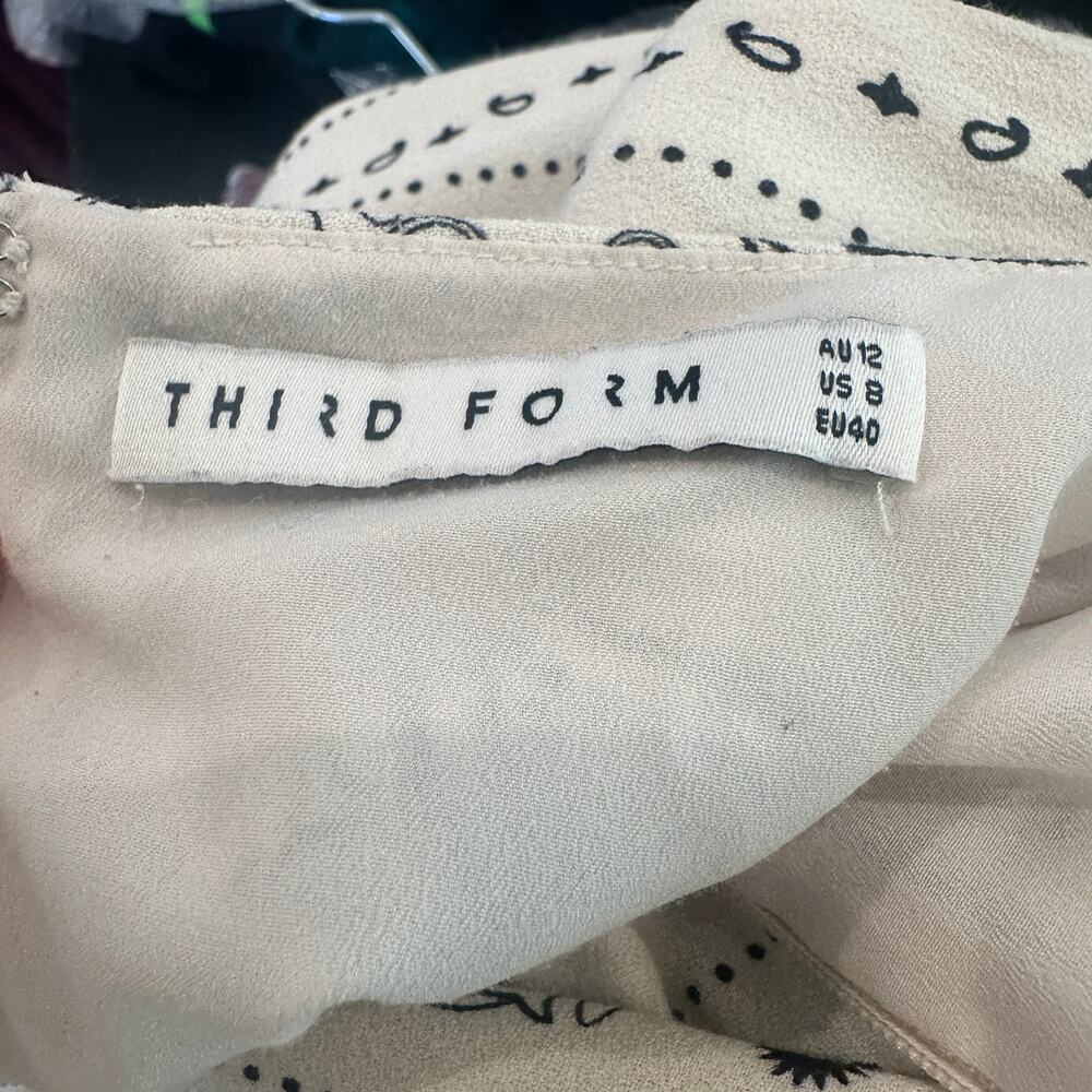 Third Form White Bandana Maxi Dress SIZE 8 Ruched Sheath Gown Designer $300 - Picture 14 of 16